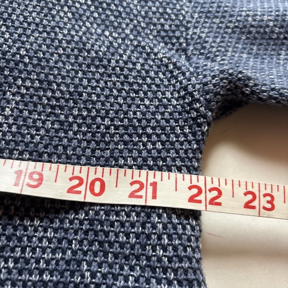 pure jill Blue Textured Pull Over Shirt Oversized XS - Picture 4 of 6